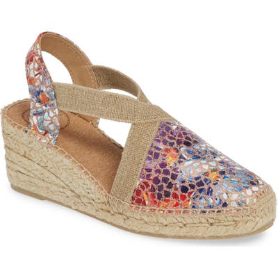 Toni Pons Telva Espadrille Wedge Pump, Beige