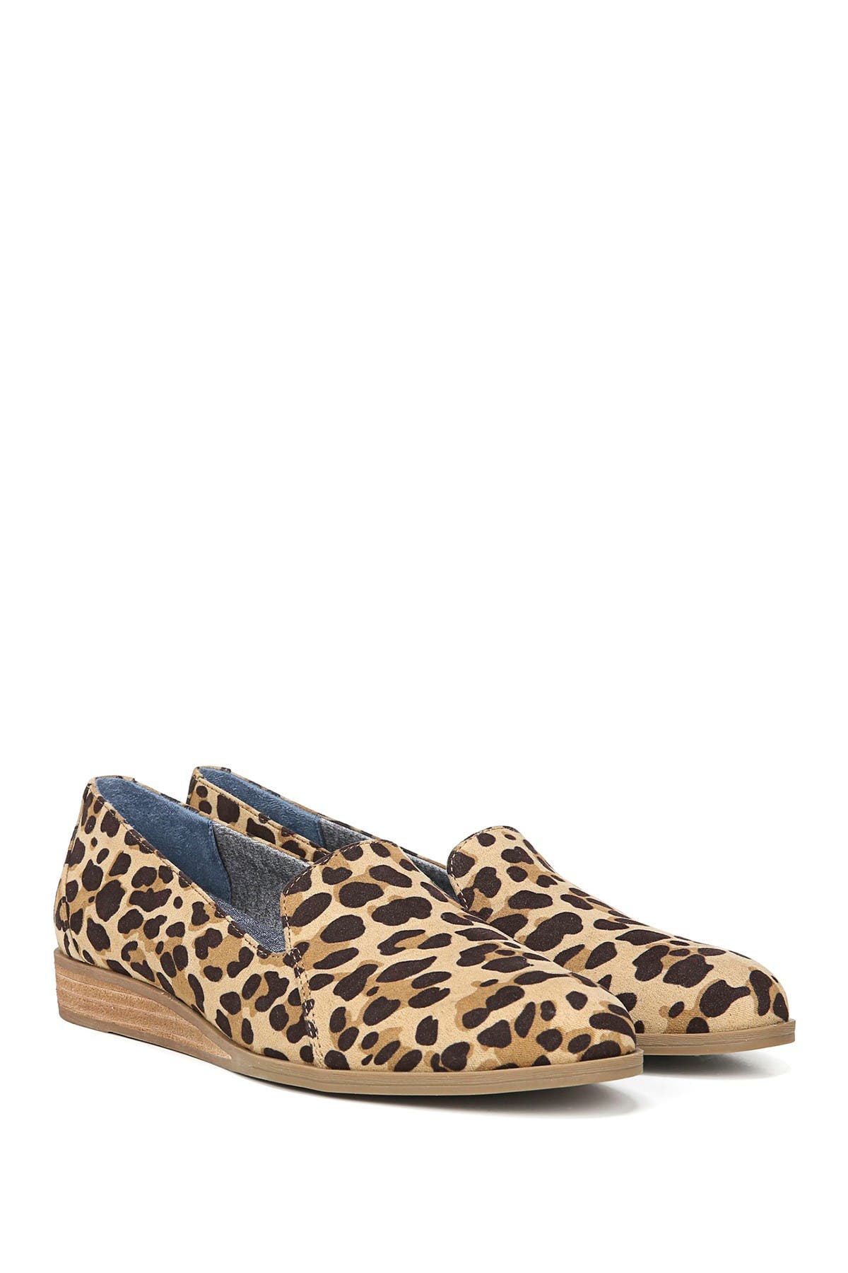 dr scholl's leopard wedge