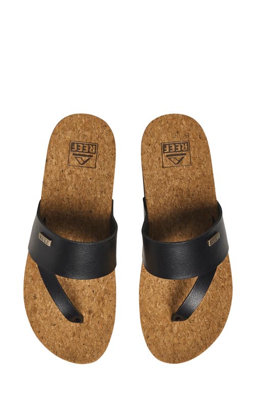 Reef Sol Hi Platform Sandal In Black/tan