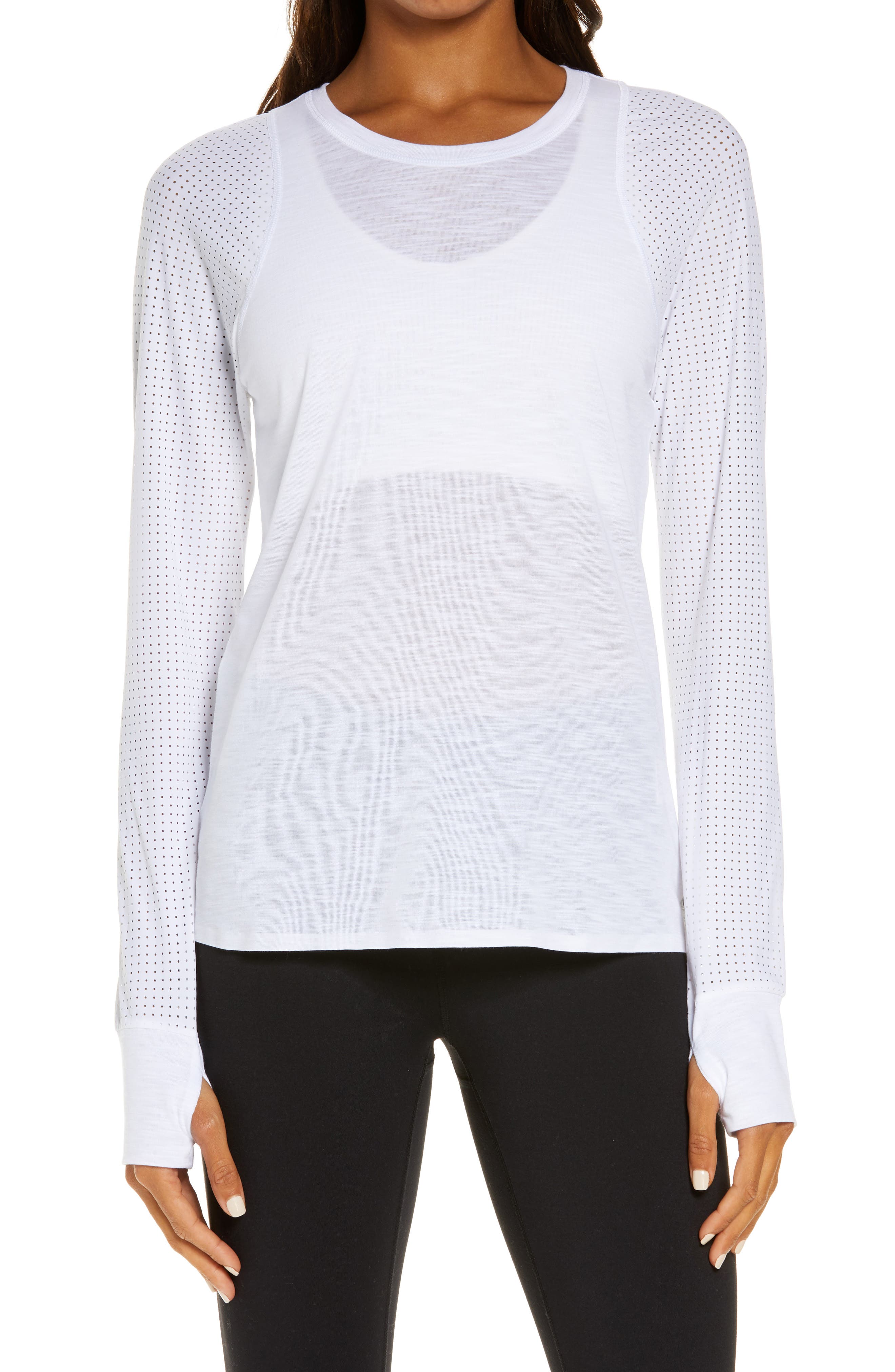 sweaty betty long sleeve running top