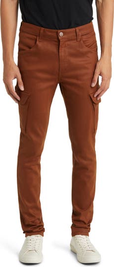 Coated cargo trousers