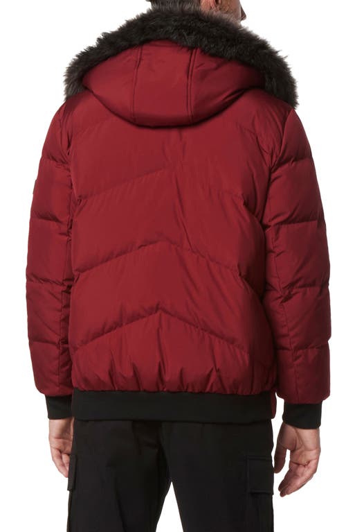 Andrew Marc Gramercy Water Resistant Parka In Garnet