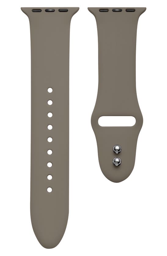 The Posh Tech Silicone Sport Apple Watch Band In Coffee
