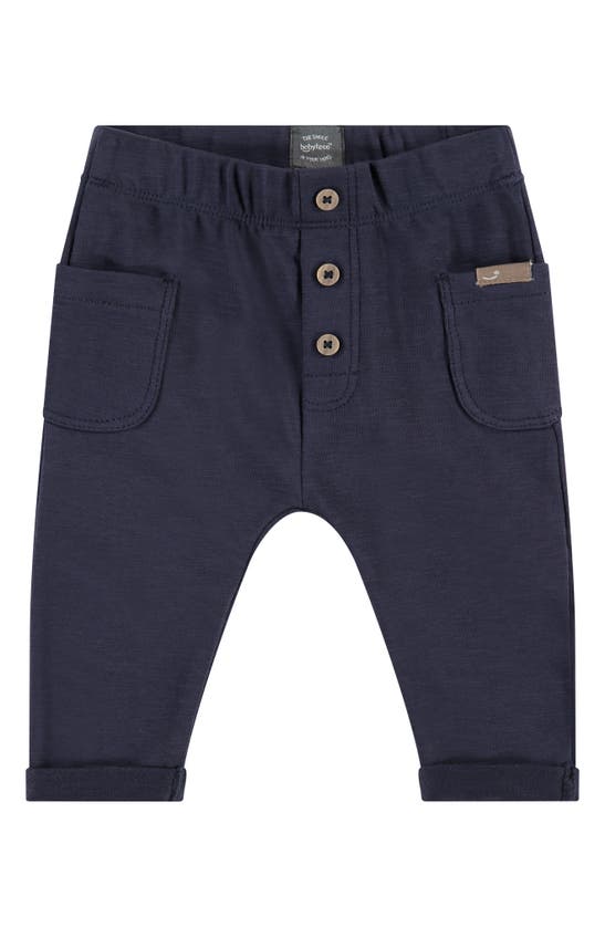 Babyface Babies' Stretch Cotton Joggers In Blue