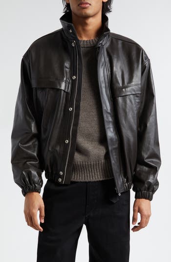 Lemaire Boxy Leather Jacket | Nordstrom
