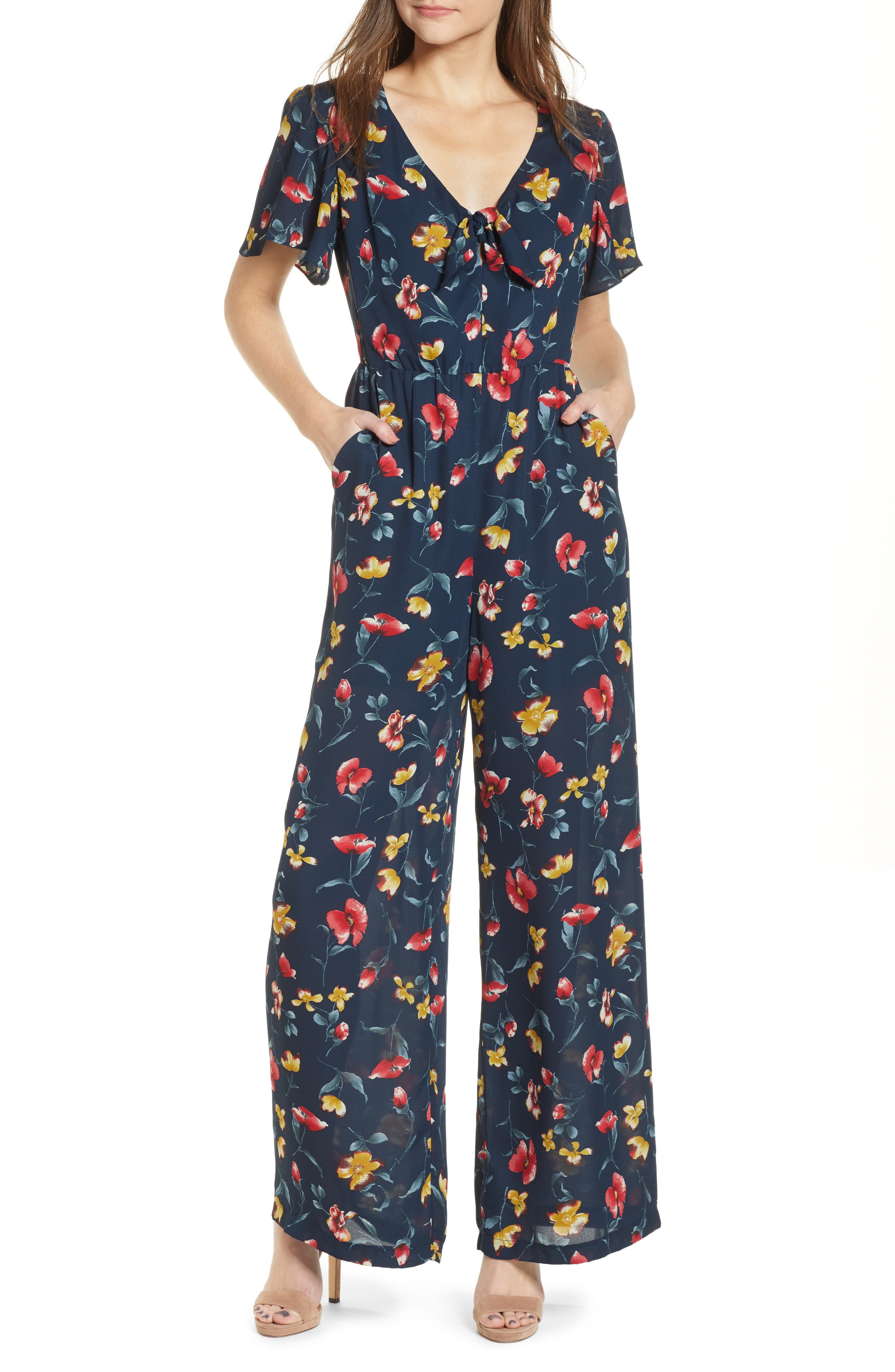 nordstrom floral jumpsuit