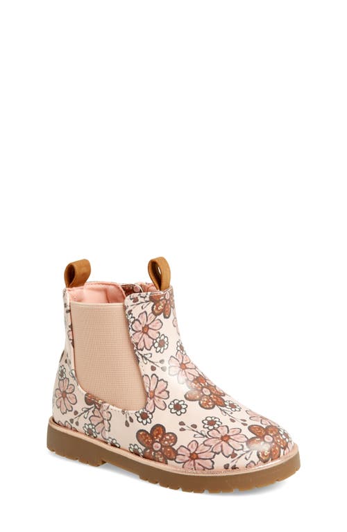 Shop Nordstrom Kids' Jaymes Chelsea Boot In Pink Lotus Multi Floral