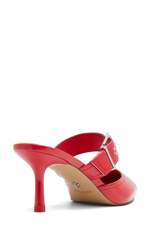 Shop Aldo Gretla Pointed Cap Toe Mule In Red