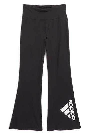 Adidas Originals Adidas Kids' Logo Flared Leggings In Black