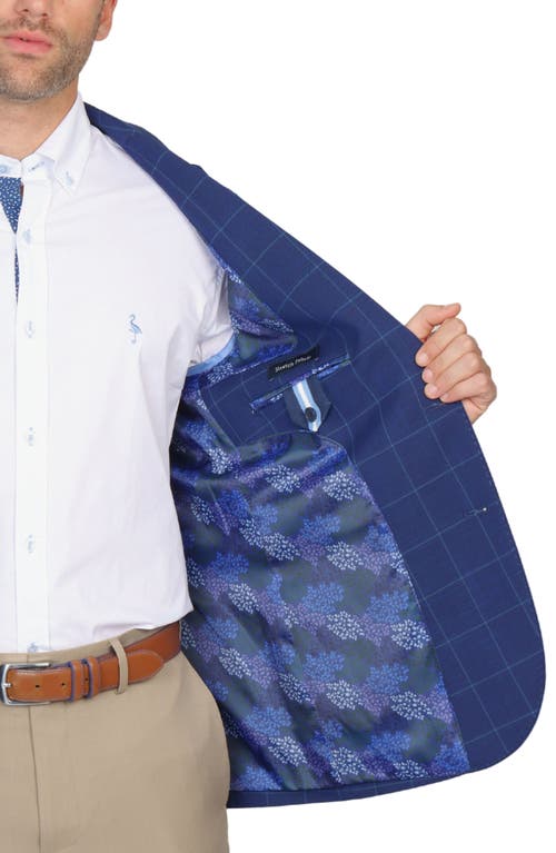 Tailorbyrd Windowpane Sport Coat In True Navy