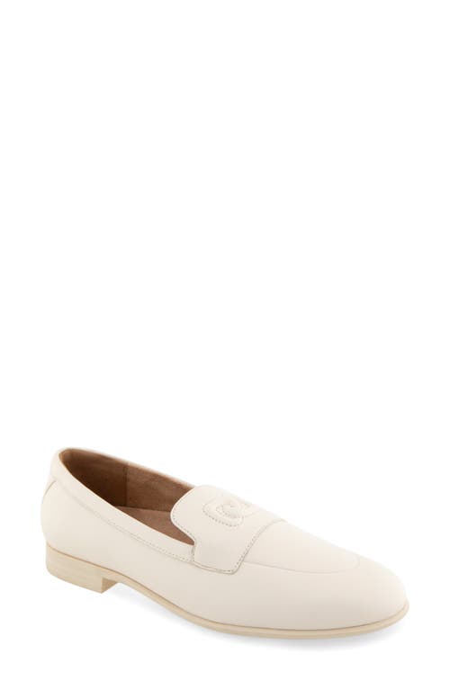 Shop Aerosoles Wiera Loafer In Eggnog Leather