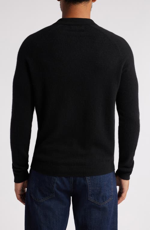 NORDSTROM NORDSTROM CASHMERE POLO SWEATER 