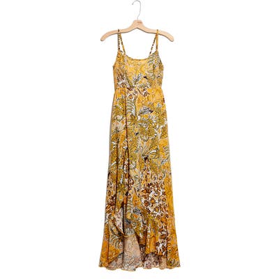 Free People Forever Yours Smocked Slipdress, Yellow