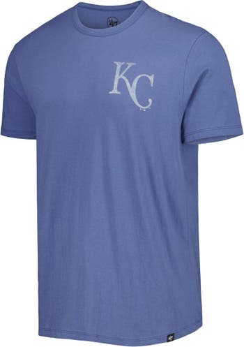 Men's '47 Cream Kansas City Royals Connect Crescent Franklin Raglan Three-Quarter Sleeve T-Shirt Size: Small