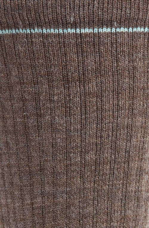 Smartwool Hike Light Cushioning Merino Wool Blend Crew Socks In Taupe-laguna Blue