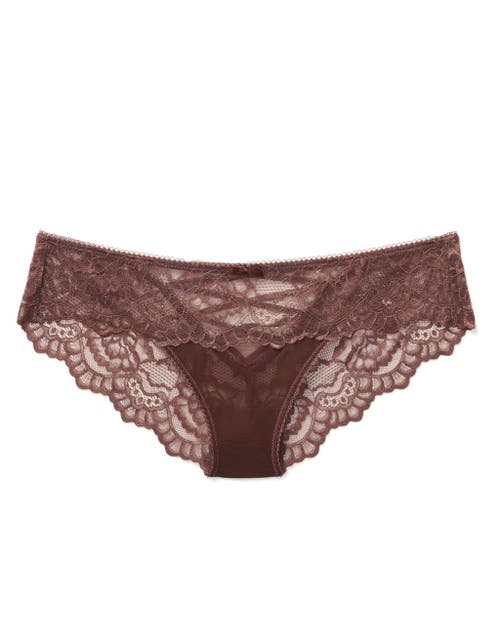 Shop Adore Me Enny Bikini Panties In Dark Brown