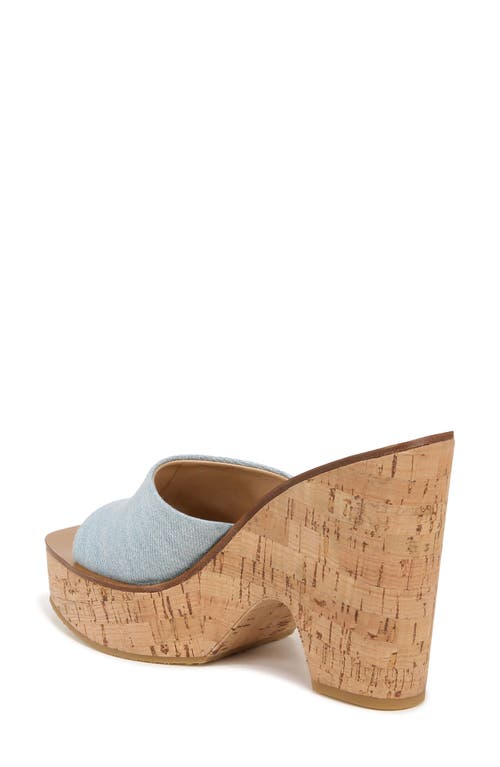 Shop Veronica Beard Paulita Platform Slide Sandal In Vista Blue