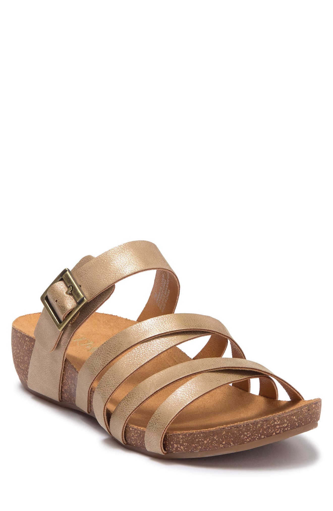 korks selyse platform leather sandal