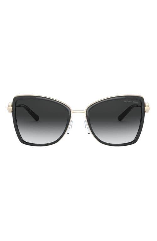 Michael Kors 55mm Gradient Butterfly Sunglasses in Gold at Nordstrom
