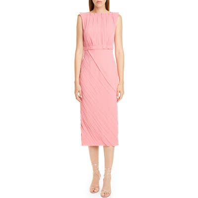 Jason Wu Collection Crinkled Satin Back Crepe Dress, Pink