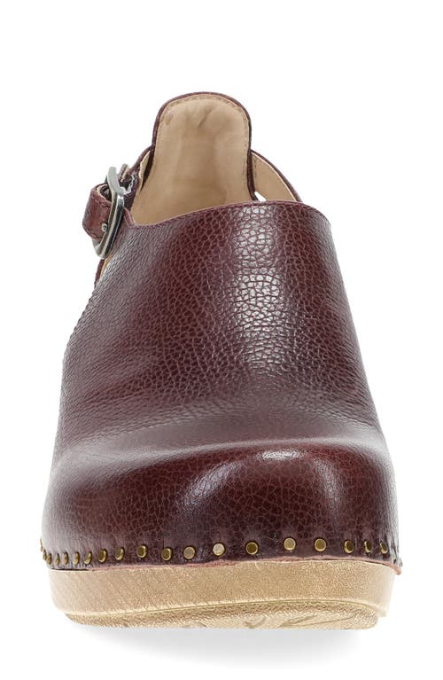 Shop Dansko Sassy Cutout Clog In Cordovan