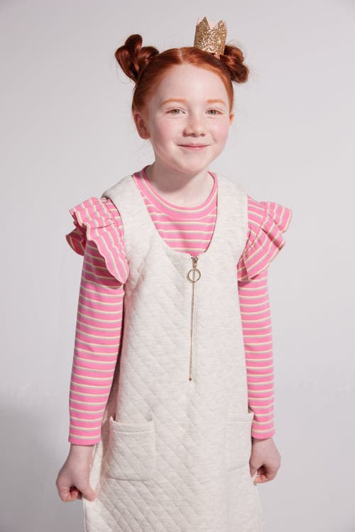 Bisby Kids' Quilted Jumper In Grey