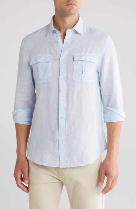 Men's Linen Button-Up Shirts