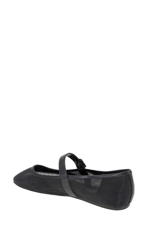 Bcbgeneration Harpin Mary Jane Flat In Black Mesh