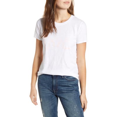 Lucky Brand Love Graphic Tee, White