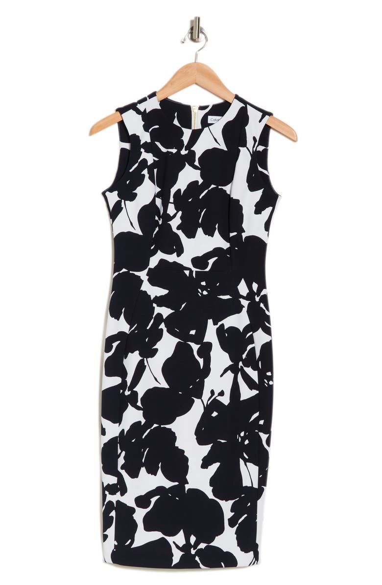 Calvin Klein Floral Sleeveless Sheath Dress | Nordstromrack