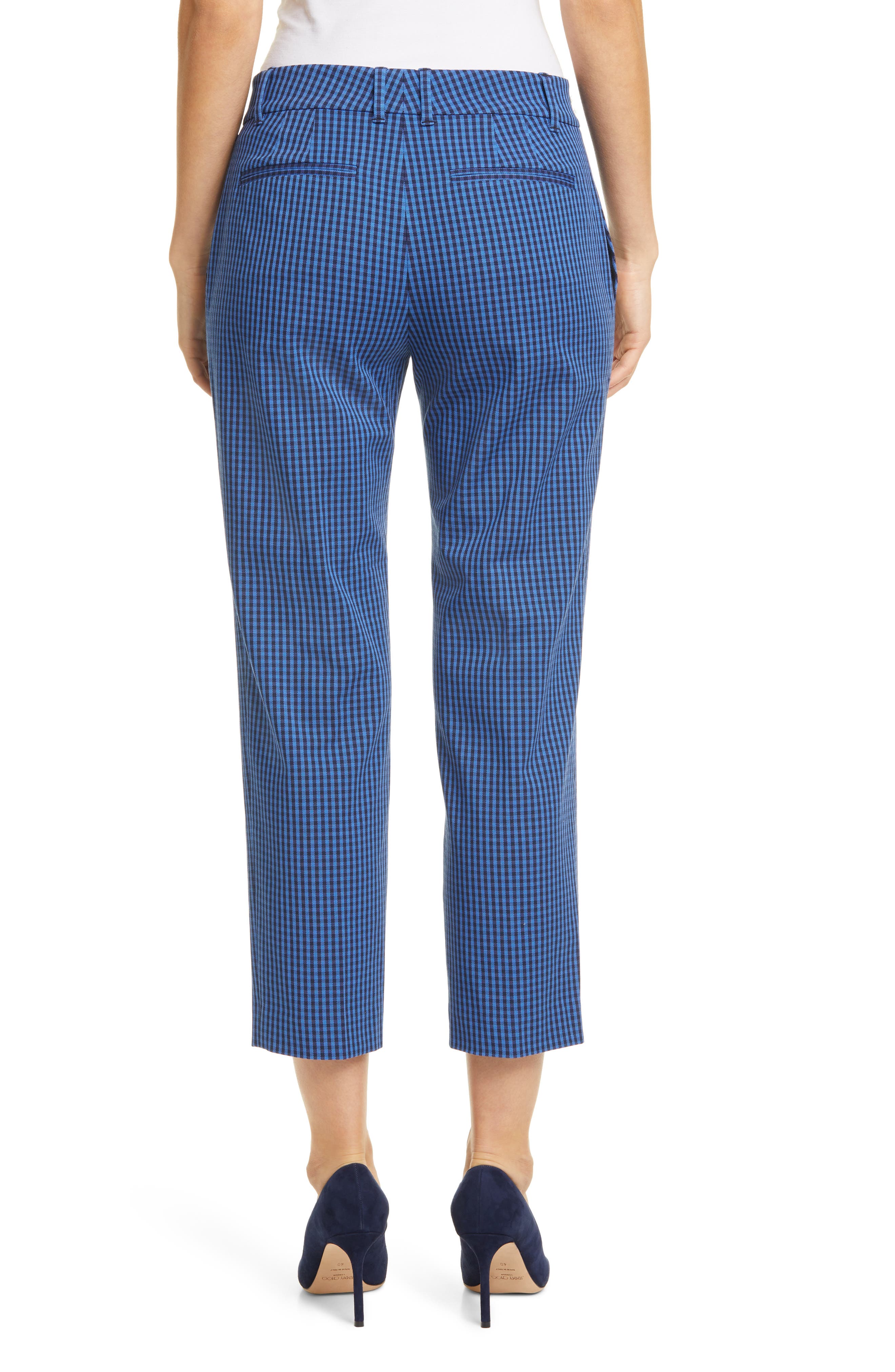 Club Monaco Matie Gingham Crop Pants 
