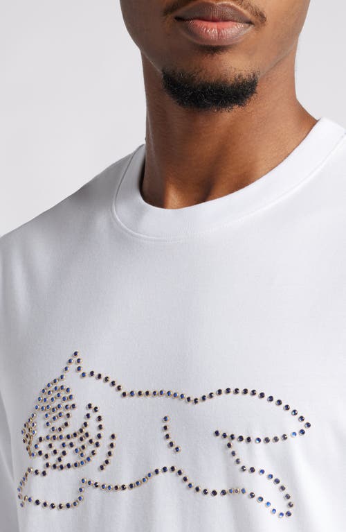 Shop Icecream In The Sky With Diamonds Cotton Graphic T-shirt In Bleach White