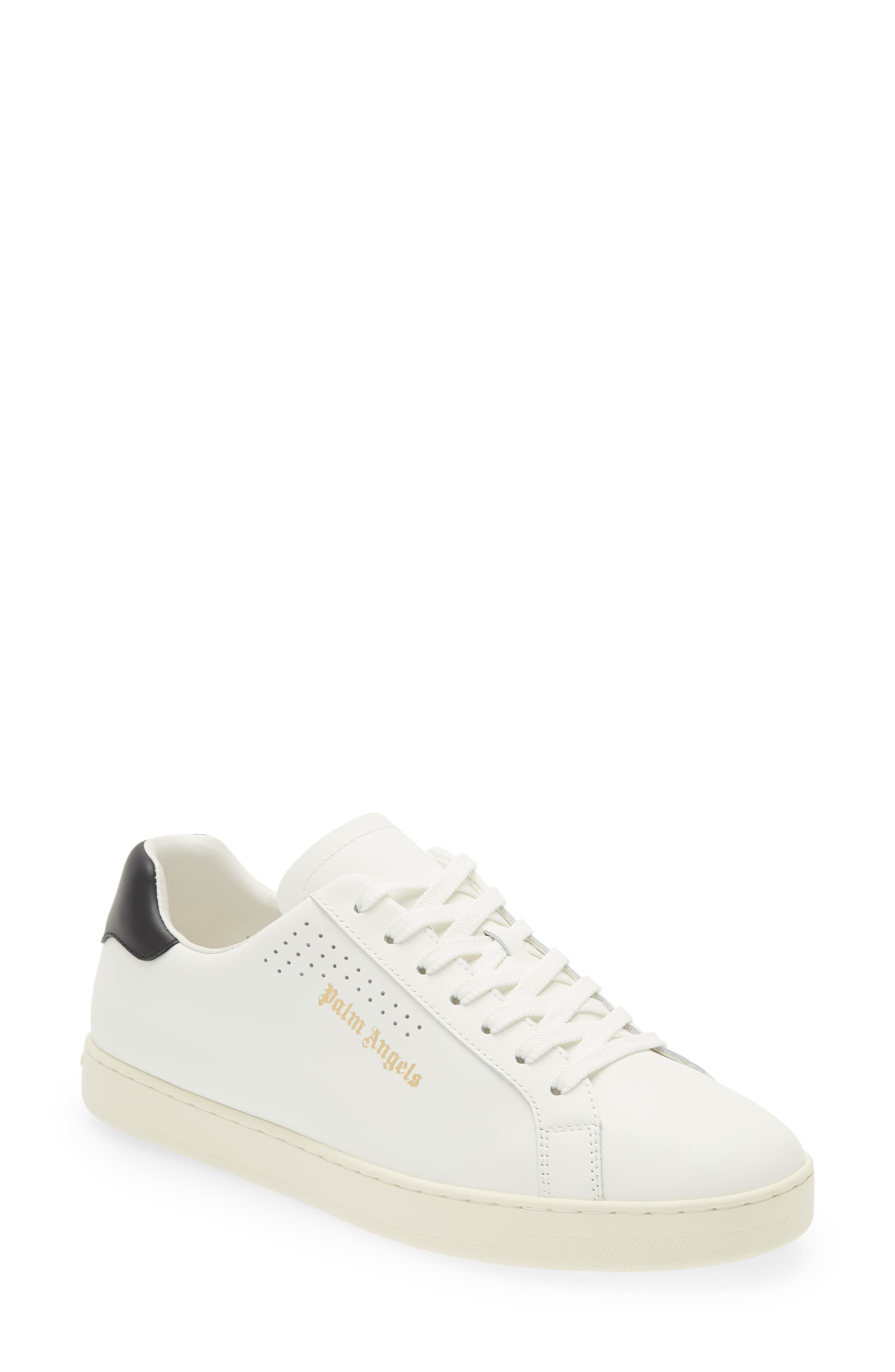 Palm Angels Palm 1 Low Top Sneaker in White/Black