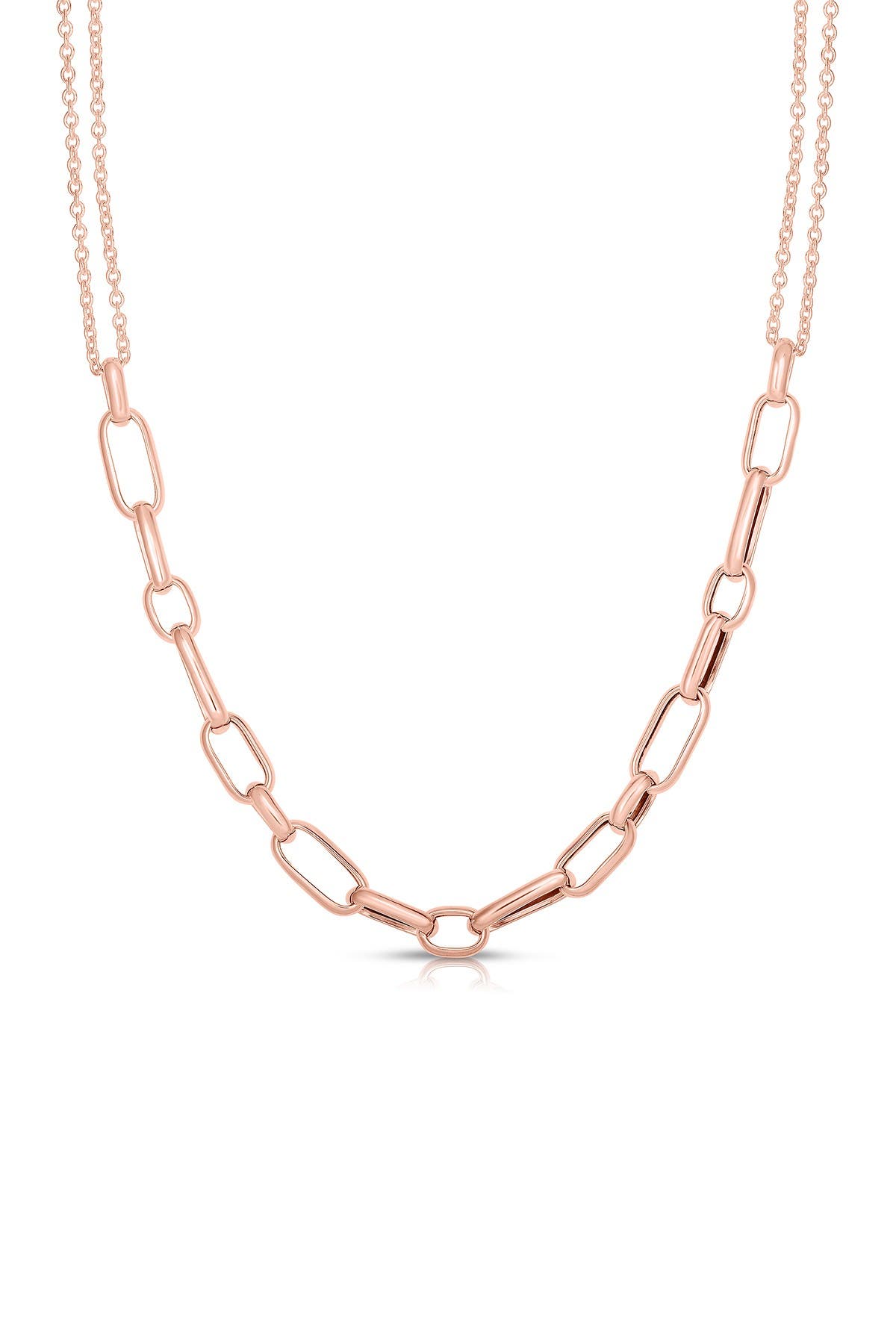 18K Rose Gold Plated Sterling Silver 