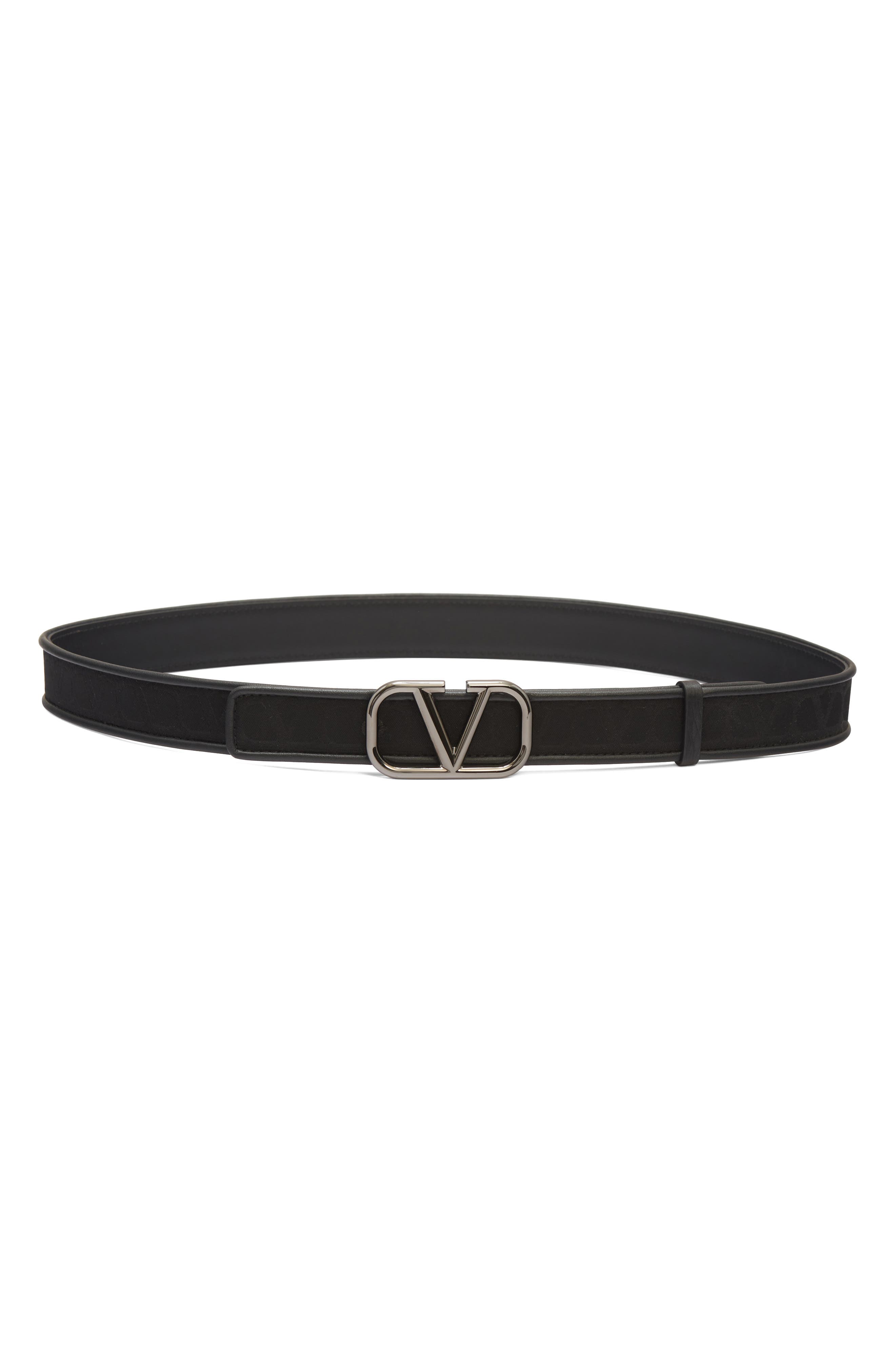 Valentino Garavani Rockstud leather belt - White