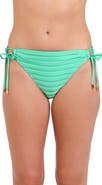 La Blanca Fluid Lines Adjustable Loop Hipster Bikini Bottoms