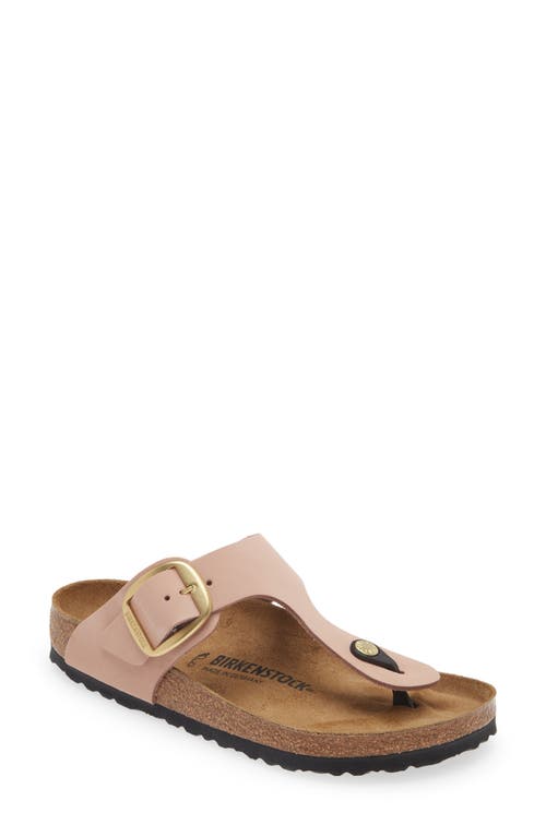 Birkenstock Gizeh Big Buckle Slide Sandal Soft Pink at Nordstrom,