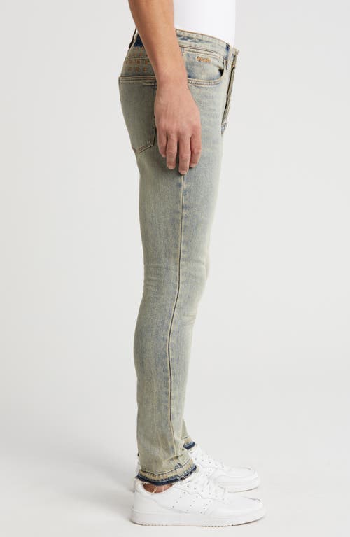 Shop Ksubi Van Winkle Stagelight Skull Release Hem Skinny Jeans In Denim