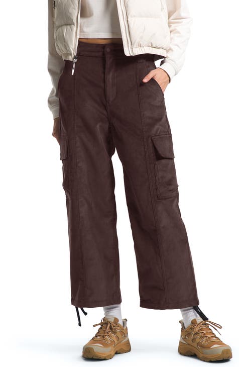 Women's High-Rise Cargo Parachute Pants - All In Motion™ Brown XS