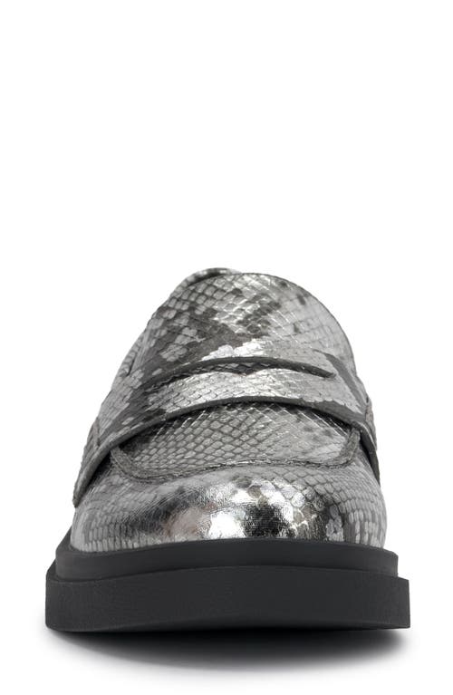 Jessica Simpson Xuris Platform Penny Loafer In Chrome