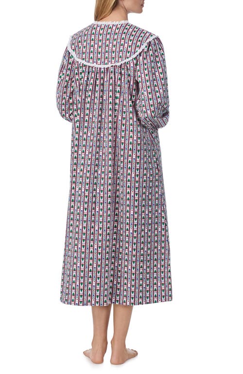 Lanz Of Salzburg Ballet Nightgown In White/green