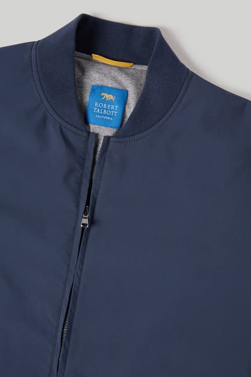Robert Talbott Jackson Baseball Jacket In Navy