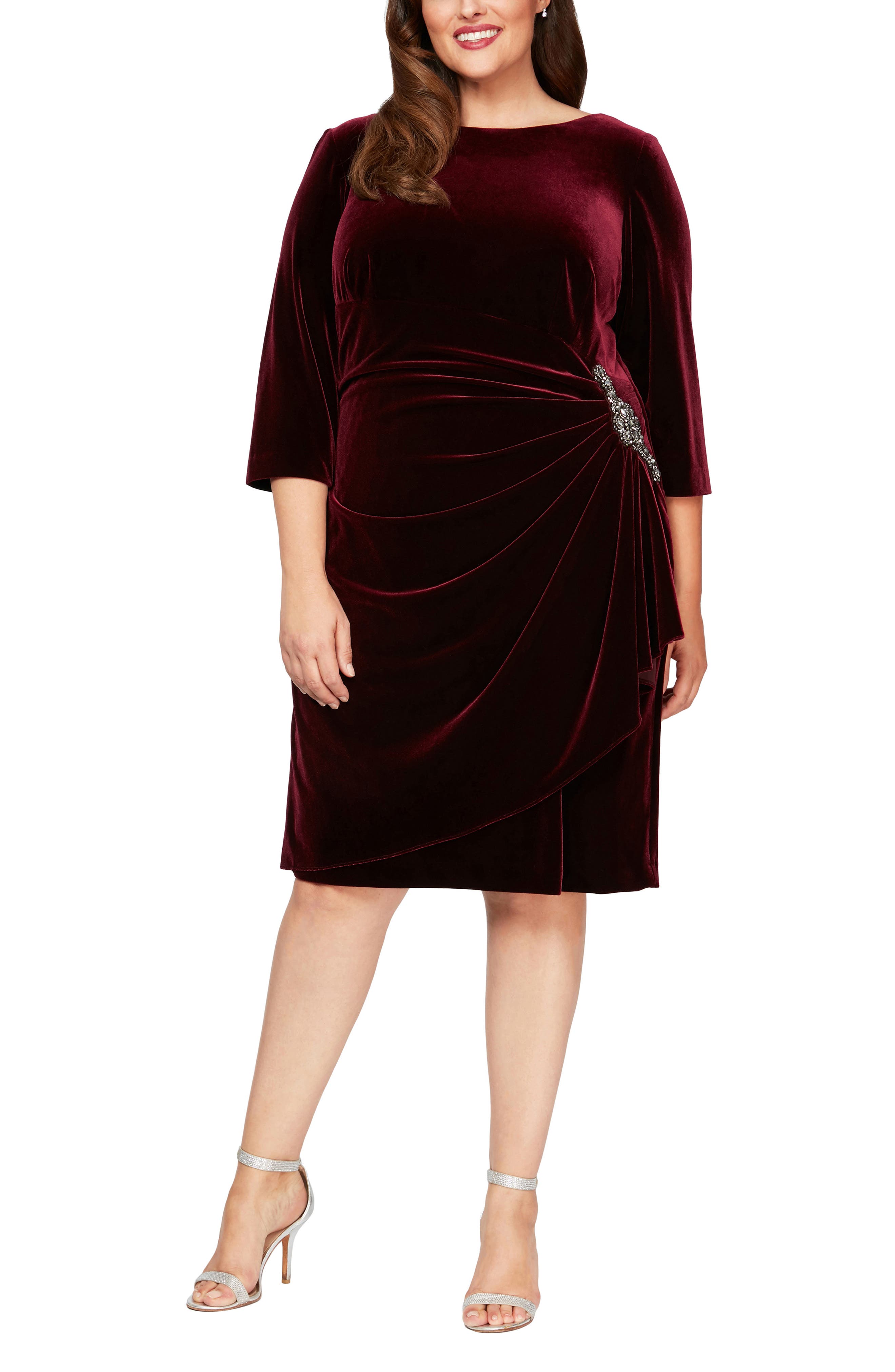 alex evenings sheath dress