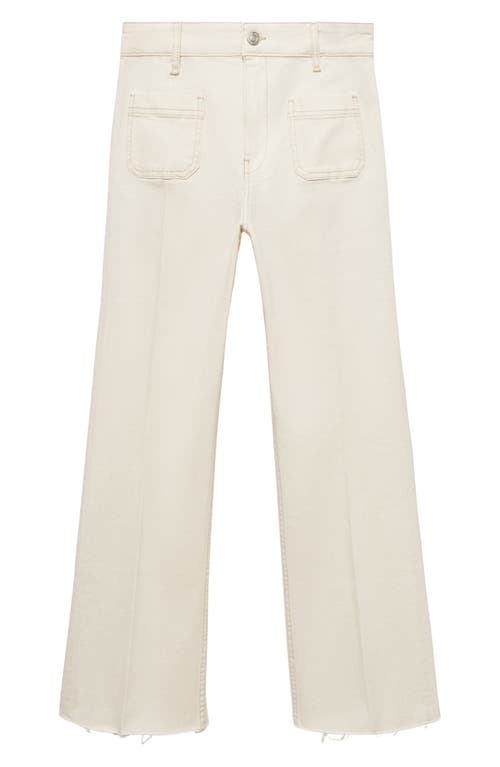 Mango Alex Slim Fit Jeans Medium Ris In Off White