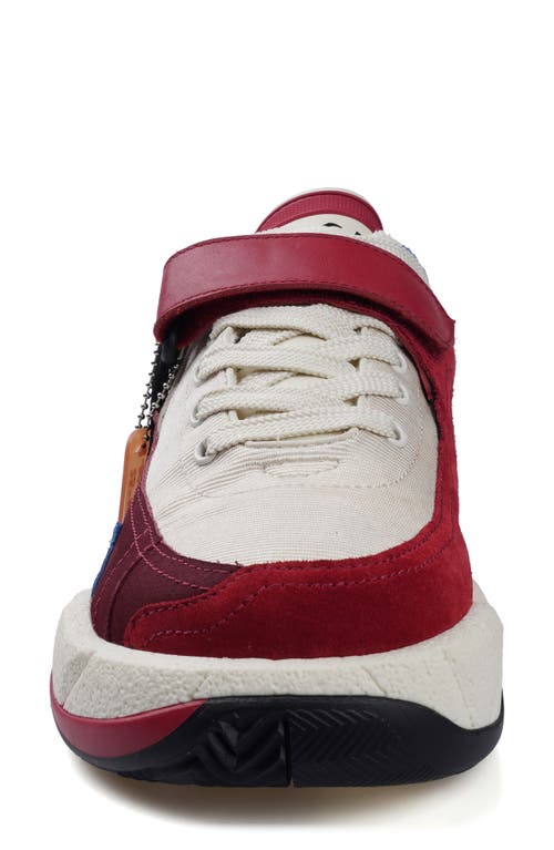 Zigi Torani Platform Sneaker In White/multi