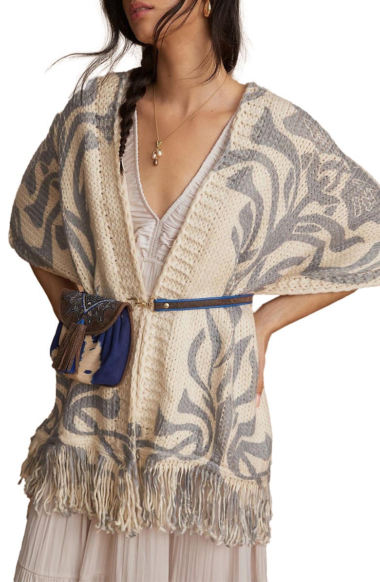 SAACHI Floral Print Knit Cardigan Nordstromrack