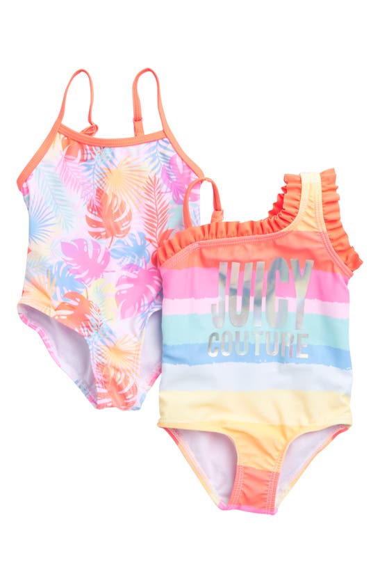 Btween Babies' Set Of 2 Swimsuits In Pink Multi