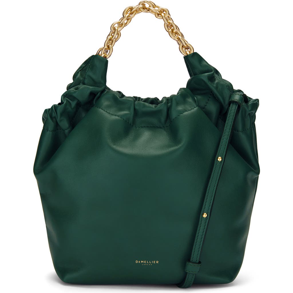 Demellier Small Miami Bag Forest Green Smooth In Forest Green