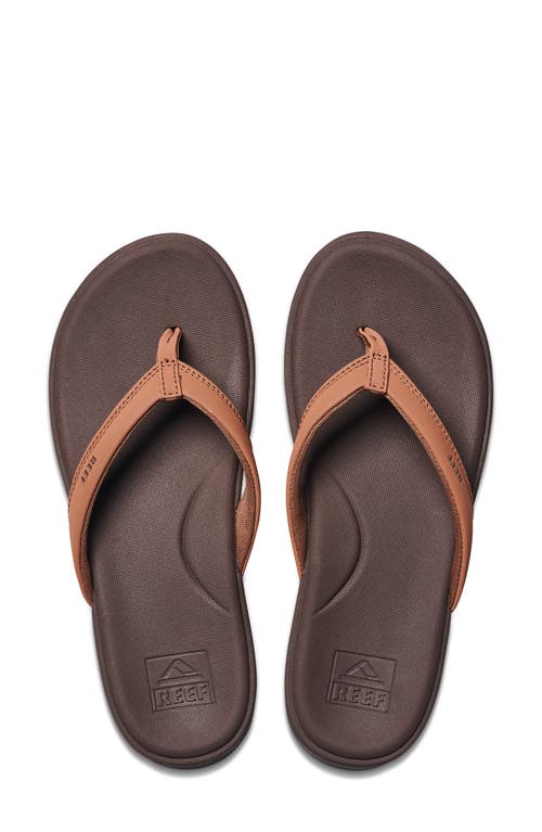 Shop Reef Cushioned Cloud Flip Flop In Espresso