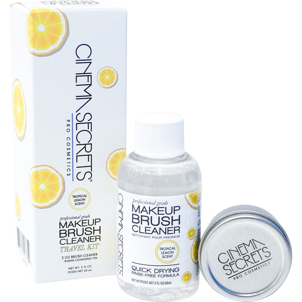 Cinema Secrets Professional Makeup Brush Cleaner Kit $28 Value In Lemon